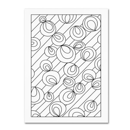Trademark Fine Art Kathy G. Ahrens 'Circles' Canvas Art, 18x24 ALI3356-C1824GG